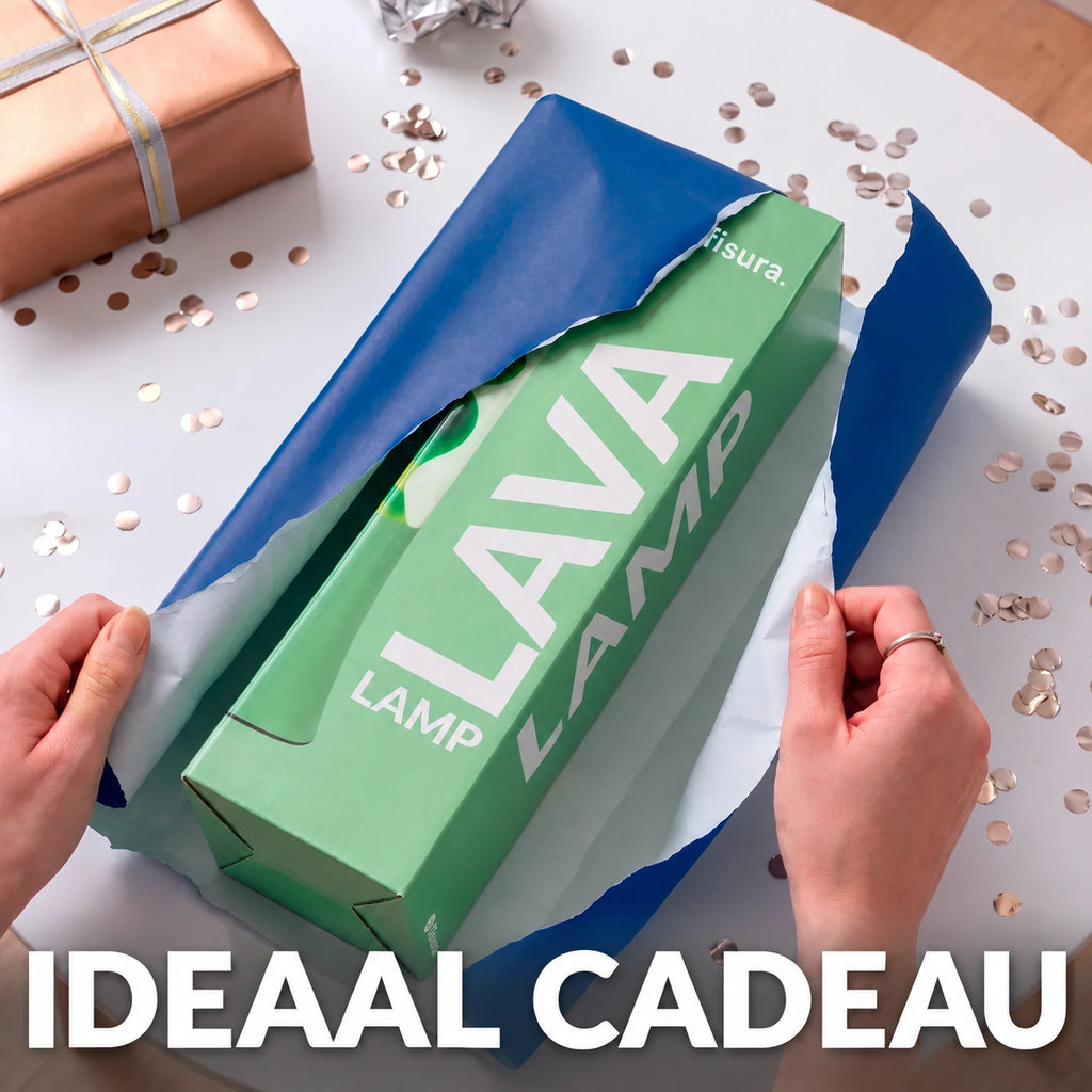 Fisura Design Lavalamp met Groene Lava - Muntgroen als ideaal cadeau